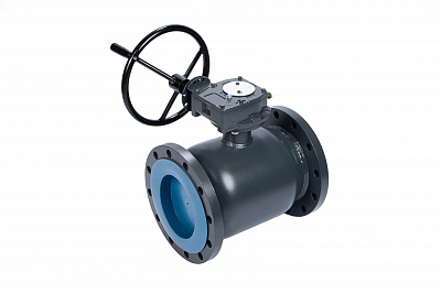 065N0281GR RJIP Premium Кран шаровой FF DN500 PN16 WG (фланцевый, с редуктором, С/П), Ридан